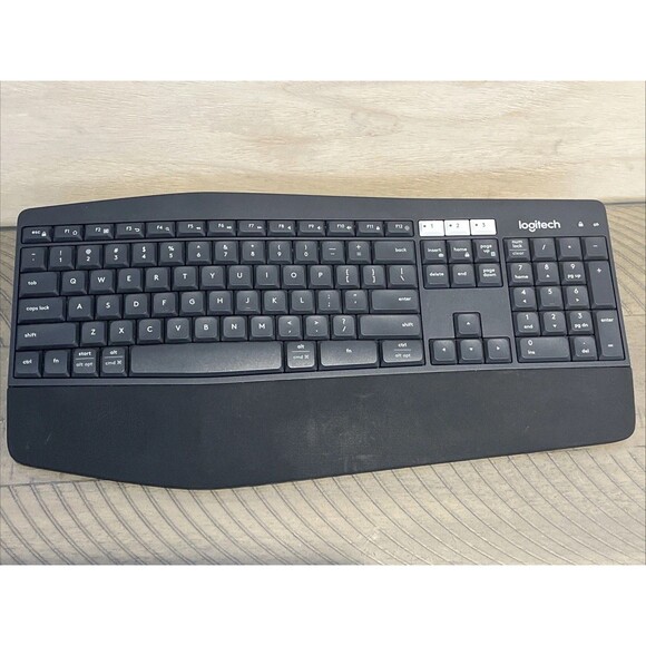 Logitech K850 Wireless Bluetooth Keyboard WORKS - Picture 1 of 3